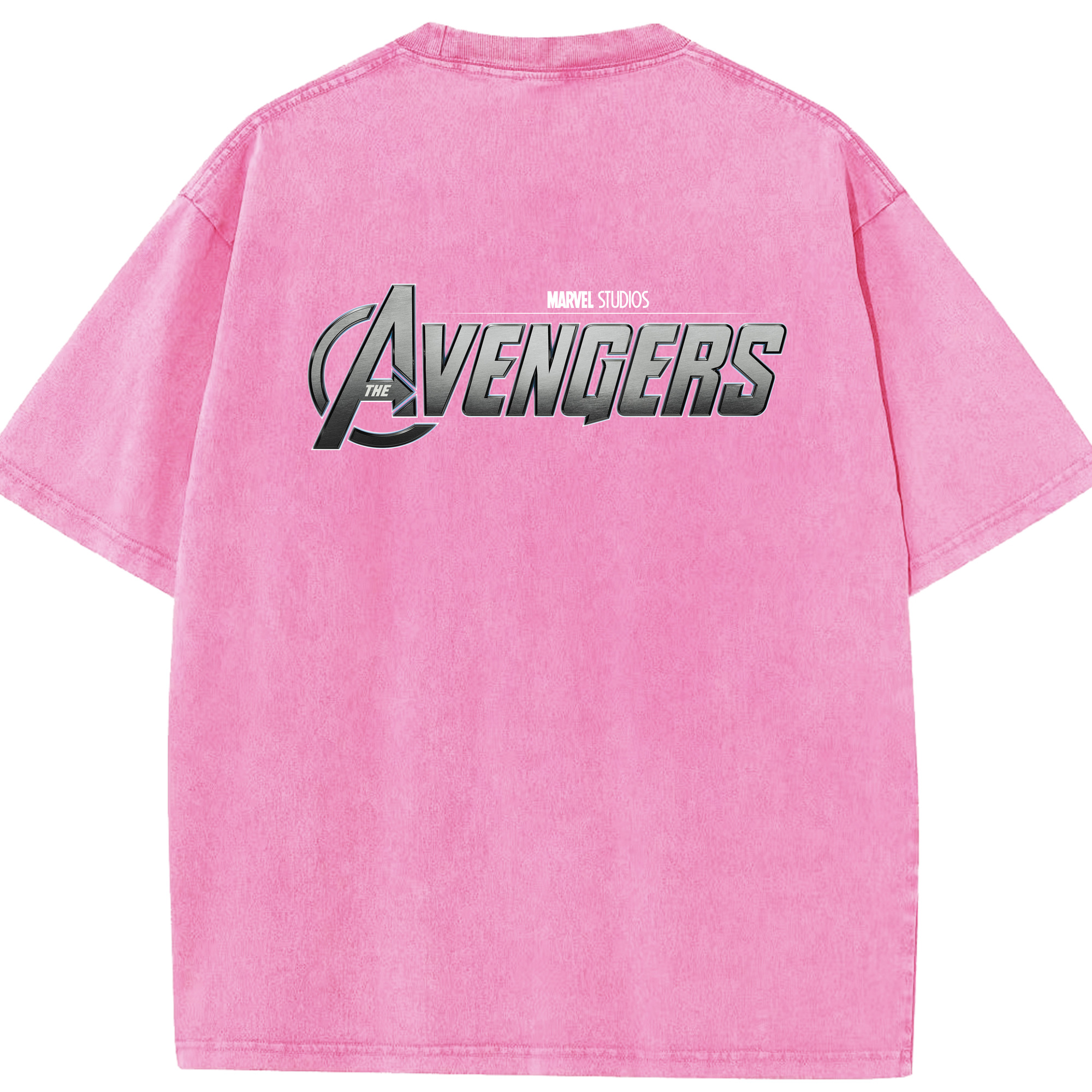（画像用） アベンジャーズ The Avengers 綿100% ヴィンテージ風 半袖Tシャツ（背面プリント）